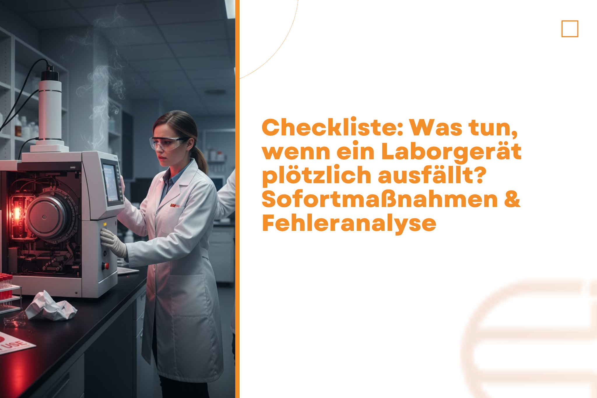 Checkliste: Was tun, wenn ein Laborgerät plötzlich ausfällt? Sofortmaßnahmen & Fehleranalyse