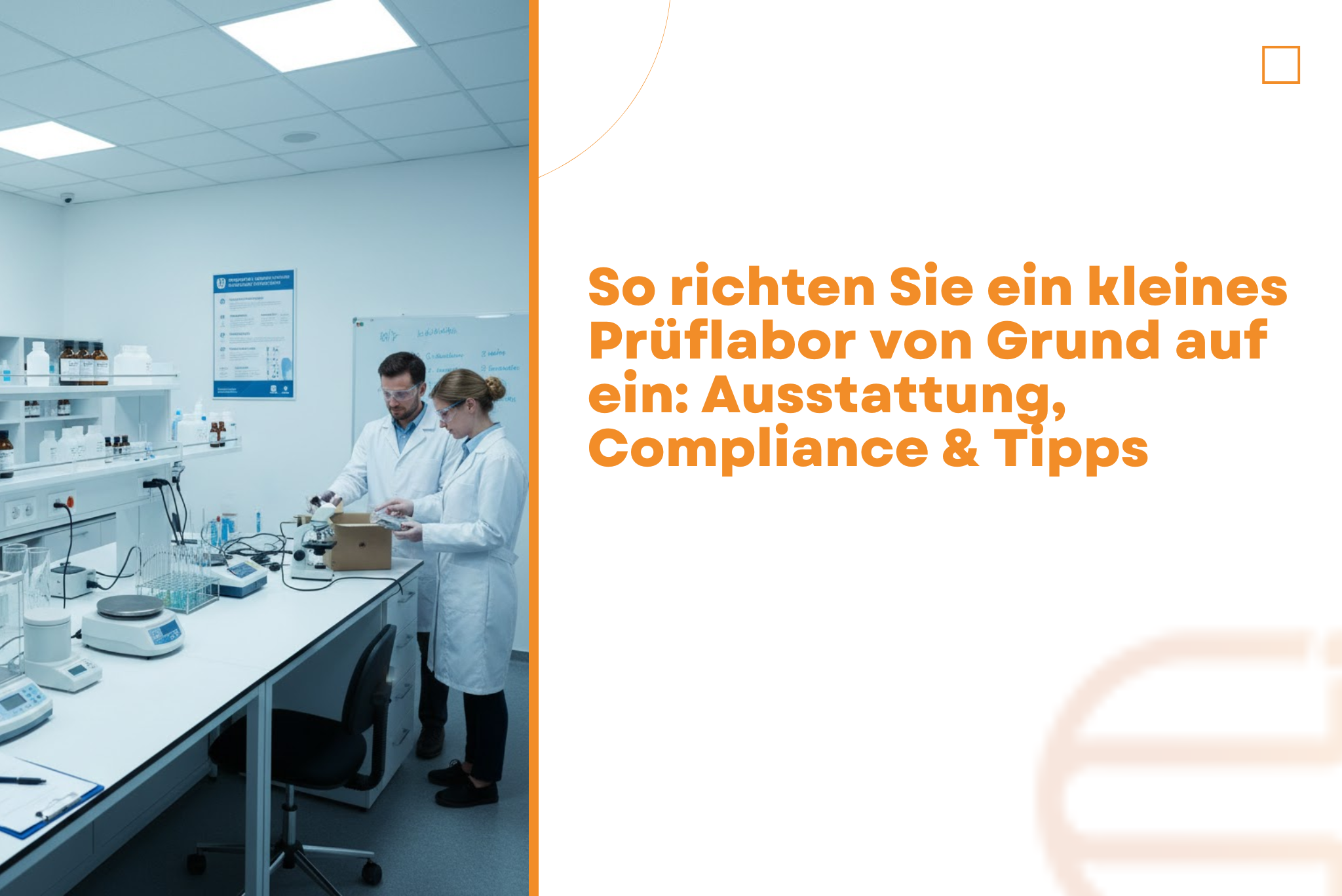 So richten Sie ein kleines Prüflabor von Grund auf ein: Ausstattung, Compliance & Tipps